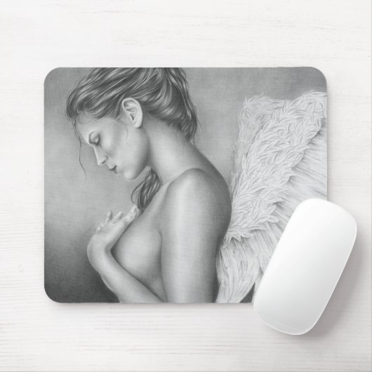Sadheid van een engel Mousepad Muismat (Met muis)