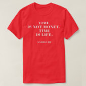 Sadhguru Time is leven T-shirt (Design voorkant)