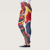 Sadie 1 Crazy Kleurrijke Abstracte Leggings (Links)
