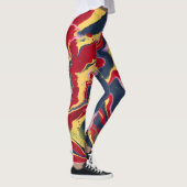 Sadie 1 Crazy Kleurrijke Abstracte Leggings (Rechts)