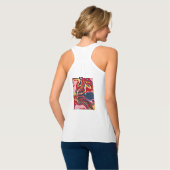 Sadie 1 Crazy Kleurrijke Abstracte Tanktop (Volledige Achterkant)