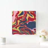 Sadie 1 Kleurrijke Abstracte Wandklok (Huis)