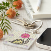 Sadie de Snail Acryl Sleutelhanger (Voorkant Rechts)