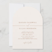 SADIE Elegante Minimalistische Lijnen Trouwen Kaart (Voorkant)