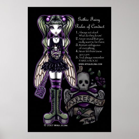 Sadie Gothic Faery Rules Poster (Voorkant)