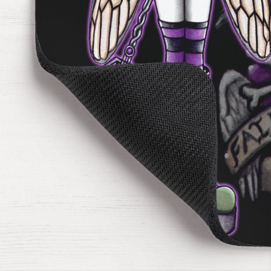 "Sadie" Gothic Fairy Rules Mousepad Muismat (Hoek)