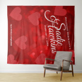 Sadie Hawkins Valentijnsdag Foto Selfie Achtergron Wandkleed (In Situ (horizontaal))