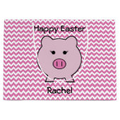 Sadie het Roze Varken Pasen~ Leuke Girly Kawaii Groot Cadeauzakje (Voorkant)