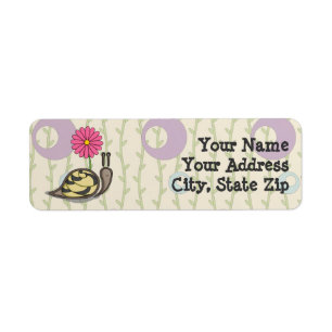 Sadie het slak retour adres label