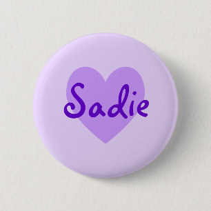 Sadie in het Paars Ronde Button 5,7 Cm