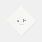 SADIE Monogram Party Servetten (Hoek)