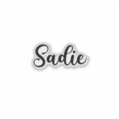 Sadie Name - handgeschreven kalligrafie Sticker (Voorkant)