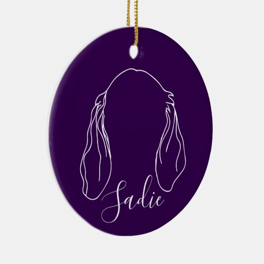 Sadie Ornament (Paw Prints) (Rechts)