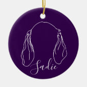Sadie Ornament (Paw Prints) (Voorkant)