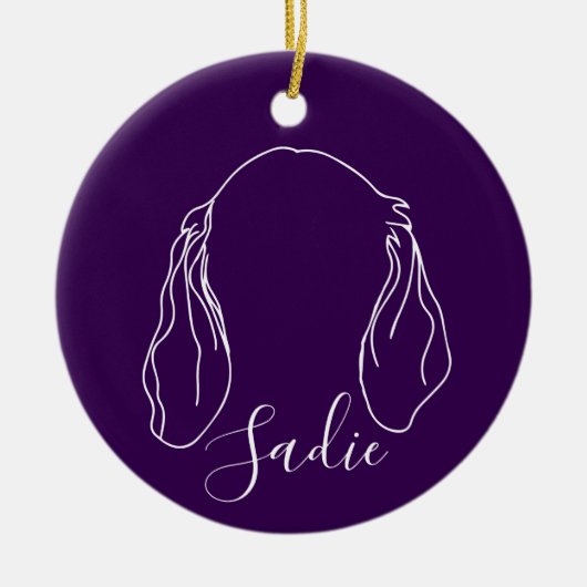 Sadie Ornament (Paw Prints) (Voorkant)