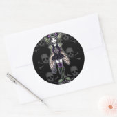 "Sadie" Punk Fly Faery Schattigee schedel Stickers (Envelop)