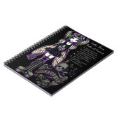 Sadie Rules Gothic Fly Fairy Skull-laptop Notitieboek (Linkerzijde)