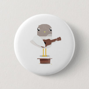 Sadie Seagull Big Beach Busk badge Ronde Button 5,7 Cm