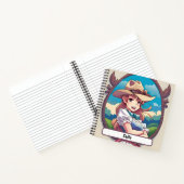 Sadie the Cowgirl Notitieboek met aangepaste naald (Binnen)