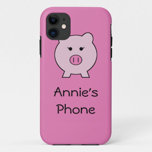 Sadie the Pink ~ Cute Girly Kawaii Case-Mate iPhone Case (Achterkant)