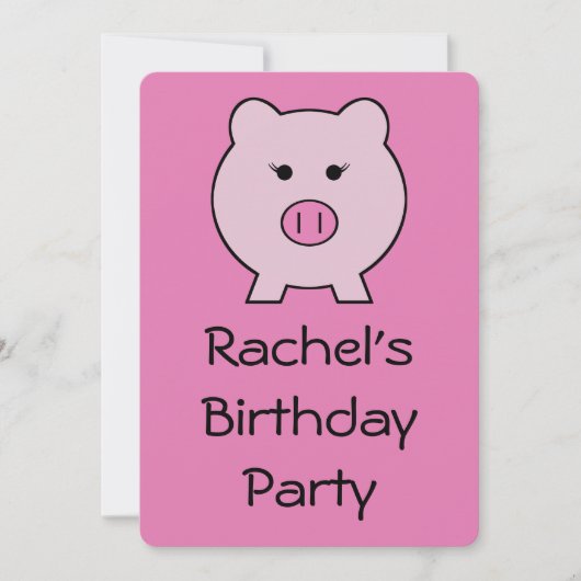 Sadie the Pink ~ Cute Girly Kawaii Kaart (Voorkant)