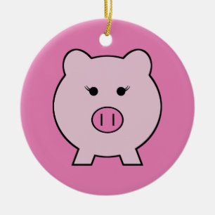 Sadie the Pink ~ Cute Girly Kawaii Keramisch Ornament