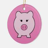 Sadie the Pink ~ Cute Girly Kawaii Keramisch Ornament (Links)