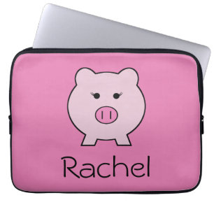 Sadie the Pink ~ Cute Girly Kawaii Laptop Sleeve