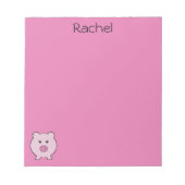 Sadie the Pink ~ Cute Girly Kawaii Notitieblok (Voorkant)