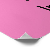 Sadie the Pink ~ Cute Girly Kawaii Poster (Hoek)