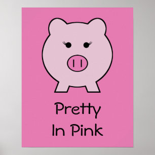 Sadie the Pink ~ Cute Girly Kawaii Poster