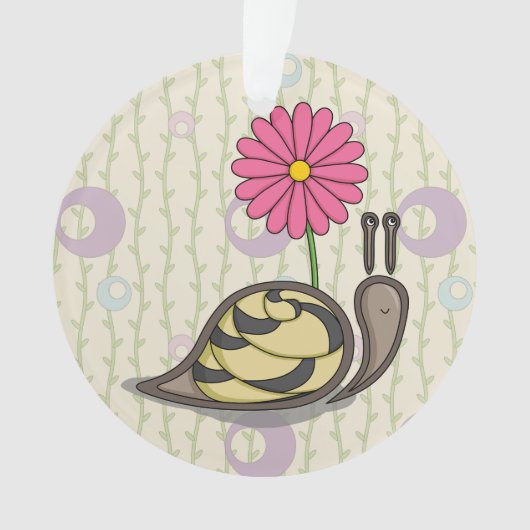 Sadie the Snail Acryllic Ornament (voorkant)