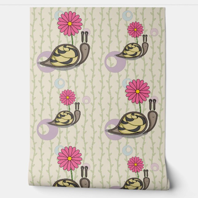 Sadie the Snail Behang (Afrollen)