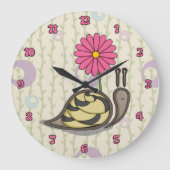 Sadie the Snail Clock Grote Klok (Voorkant)