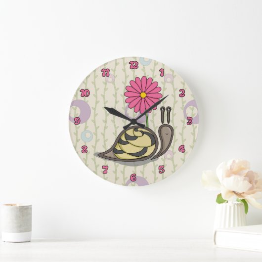 Sadie the Snail Clock Grote Klok (Huis)