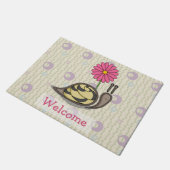 Sadie the Snail Doormat Deurmat (Schuin)