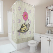 Sadie the Snail-gordijn Douchegordijn (In situ)