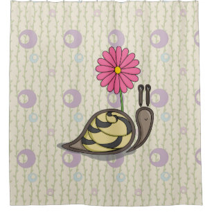 Sadie the Snail-gordijn Douchegordijn
