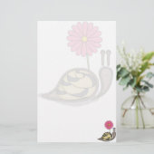 Sadie the Snail-werk Briefpapier (Staand voorkant)