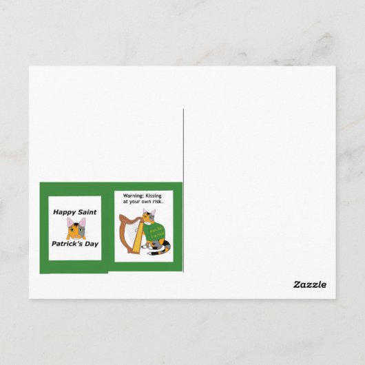 Sadie the Sneak St. Patrick's Day Briefkaart (Achterkant)