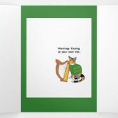 Sadie the Sneak Trifold St. Patrick's Day Kaart (Binnenkant midden)
