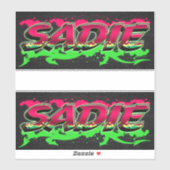 Sadie Vorname Name Graffiti Aufkleber Sticker (Vel)