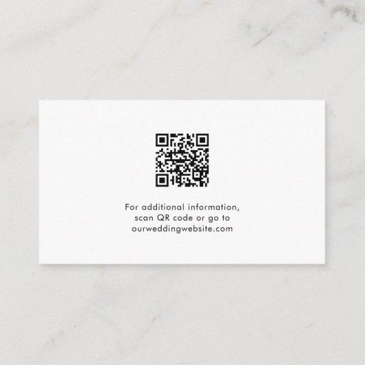 SADIE Wedding Guest Attire Enclosure Kaart (Achterkant)