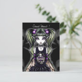 Sadie's "Kom naar huis! "Gothic Fairy Briefkaart (Staand voorkant)