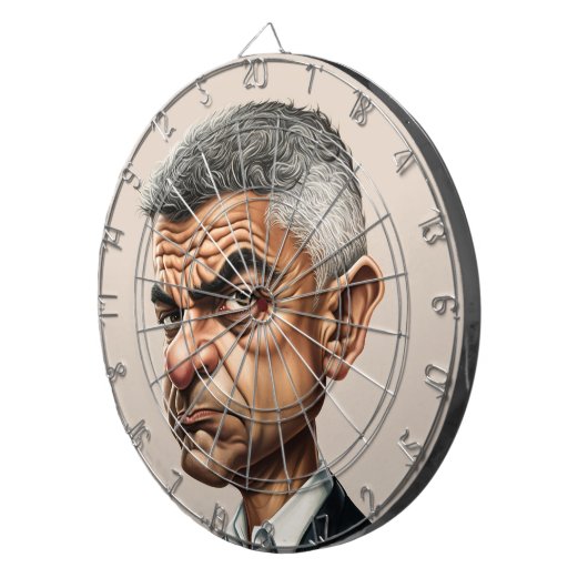 Sadiq Khan Dartboard Dartbord (Voorkant Rechts)
