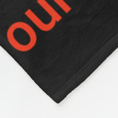 Sadisme maakt ons land niet groot. 1 fleece deken (Hoek)