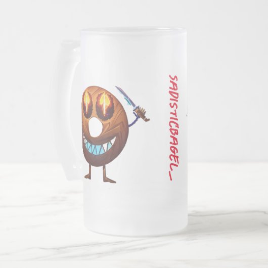 Sadistische bagel Mok (Voorkant links)