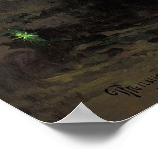 Sadko in het onderwaterKoninkrijk door Ilya Repin Poster (Hoek)