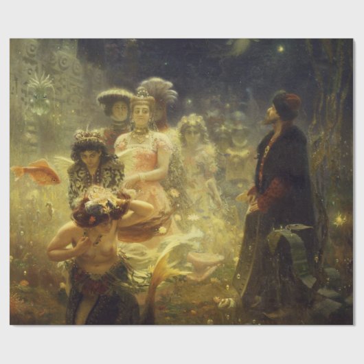 Sadko in het onderwaterKoninkrijk Ilya Repin Merma Cadeaupapier (Vlak)