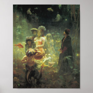 Sadko In The Underwater Kingdom By llya Repin Poster